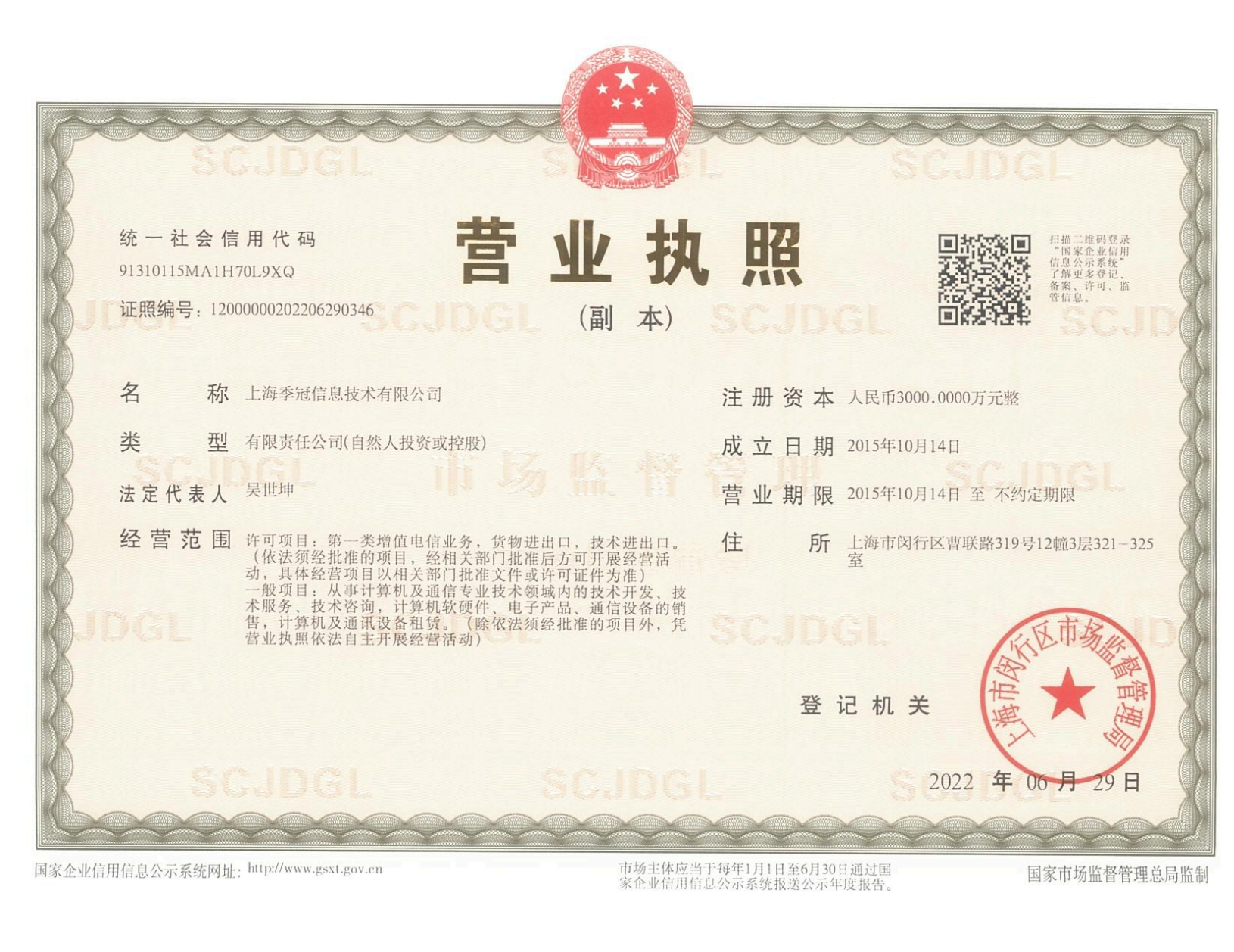 Business license